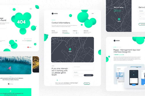 解鎖創(chuàng)意潛能 25學(xué)堂數(shù)字服務(wù)公司網(wǎng)站UI設(shè)計(jì)組件模板解析